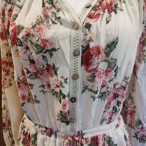 VICI Dress Women's Size Medium Tiered Ruffled Lined Country Romantic Concert